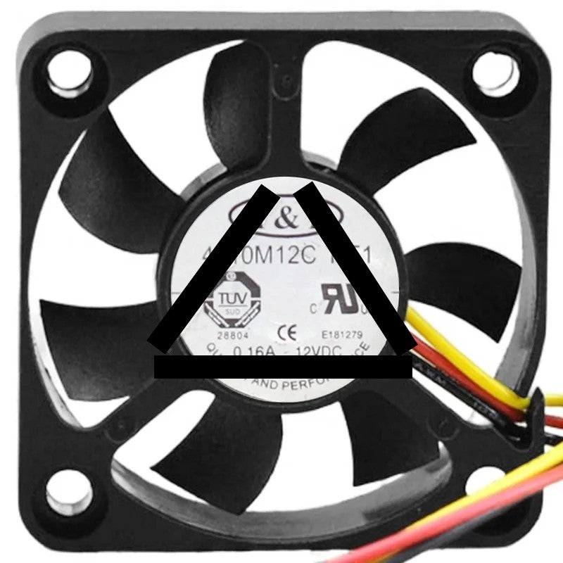 T&amp;T 4010M12C NF1 DC 12V 0.16A 3 Wires Axial Cooling Fan