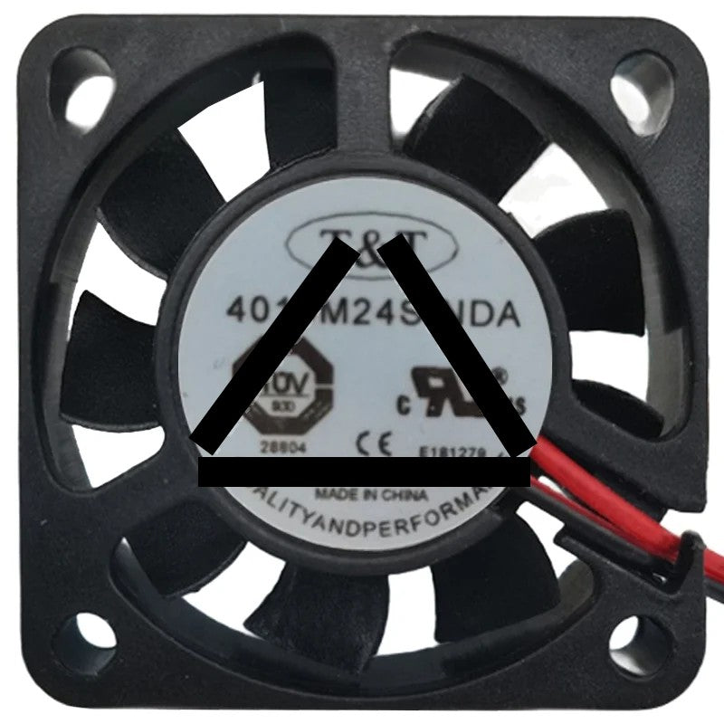 T&amp;T 4010M24S NDA 24V 0.09A 2 Wires Axial Cooling Fan