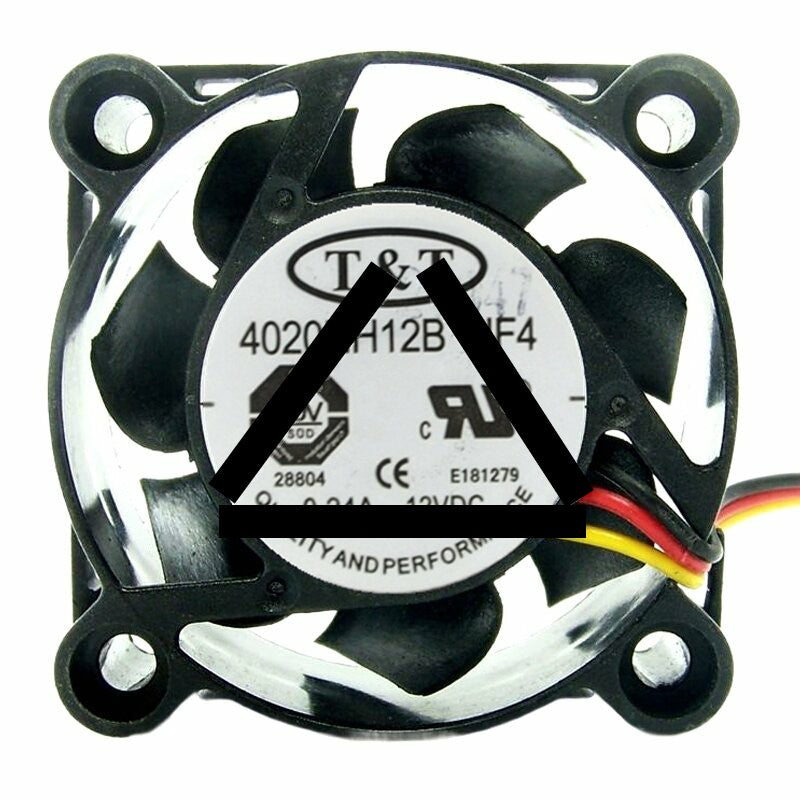 T&amp;T 4020HH12B NF4 DC 12V 0.24A 4020 Axial Cooling Fan