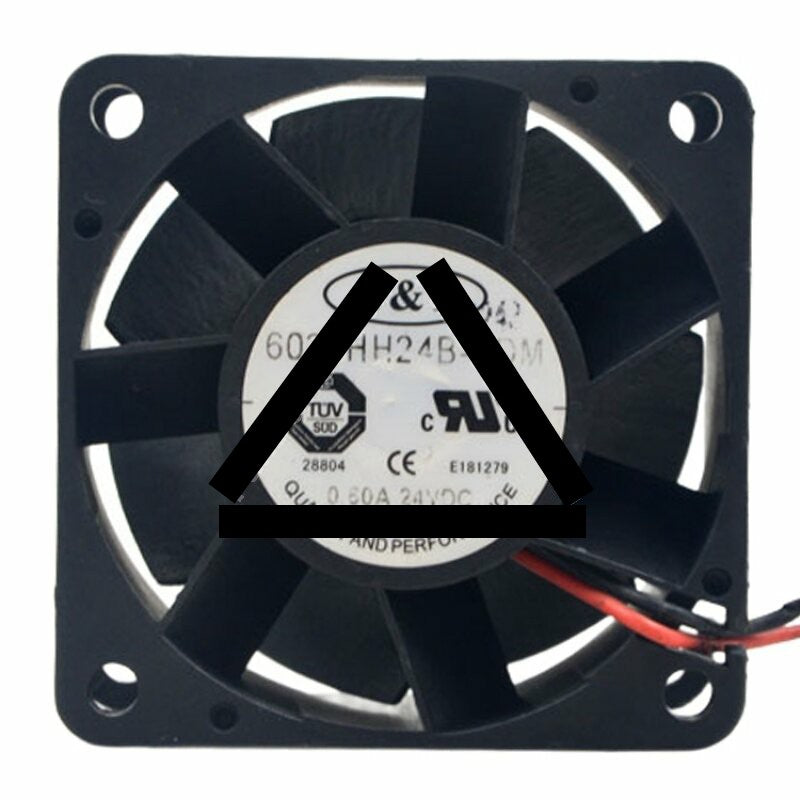T&amp;T 6038HH24B-PDM DC 24V 0.60A 6038 Axial Cooling Fan
