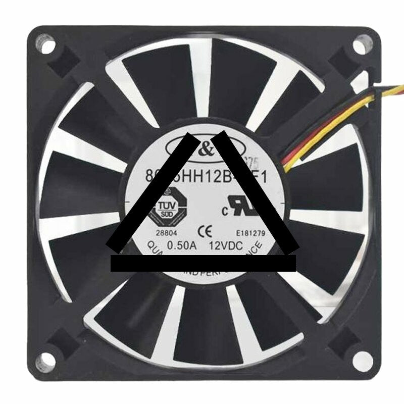 T&amp;T 8015HH12B-NF1 DC 12V 0.50A 8015 Axial Cooling Fan