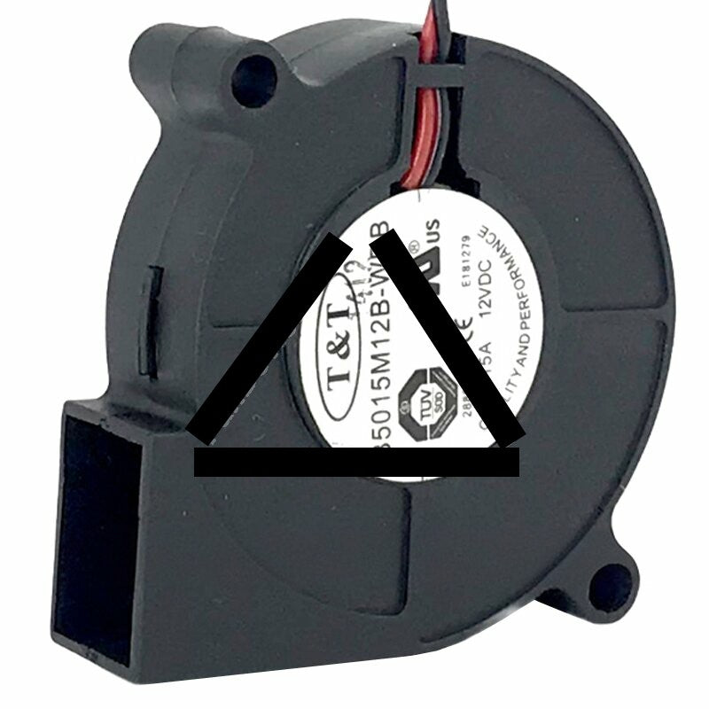 T&amp;T B5015M12B-WDB DC 12V 0.15A 2 Wires Blower Cooling Fan