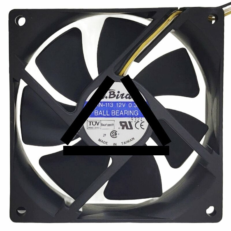 T.Bird FAN-113 DC 12V 0.3A 3 Wires 9025 Ball Bearing Axial Cooling Fan