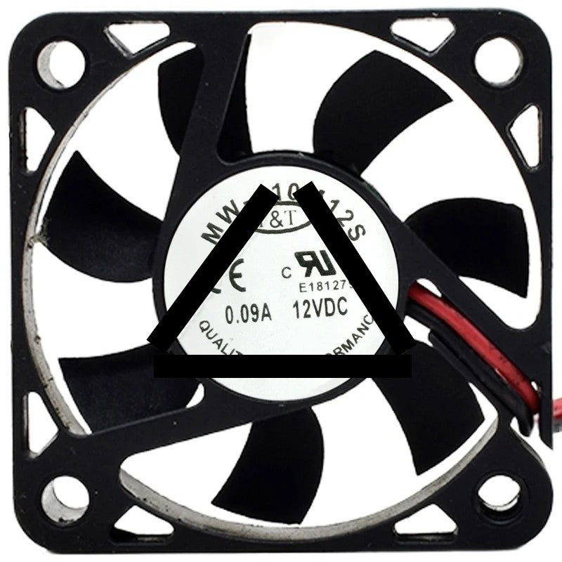 T&amp;T MW-410M12S DC 12V 0.09A 2 Wires Axial Cooling Fan