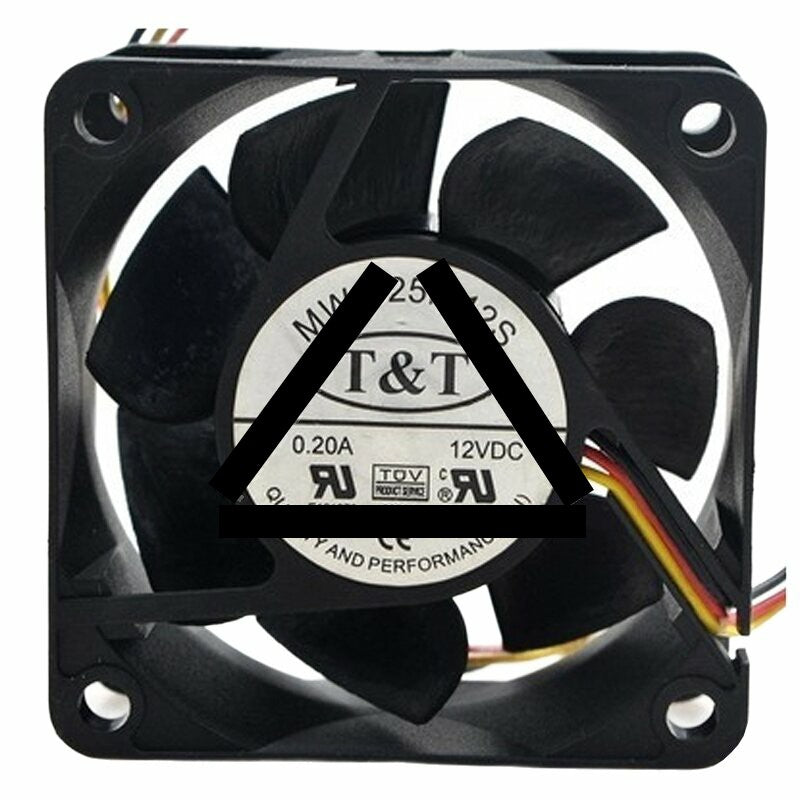 T&amp;T MW-625M12S DC 12V 0.20A 6025 Axial Cooling Fan