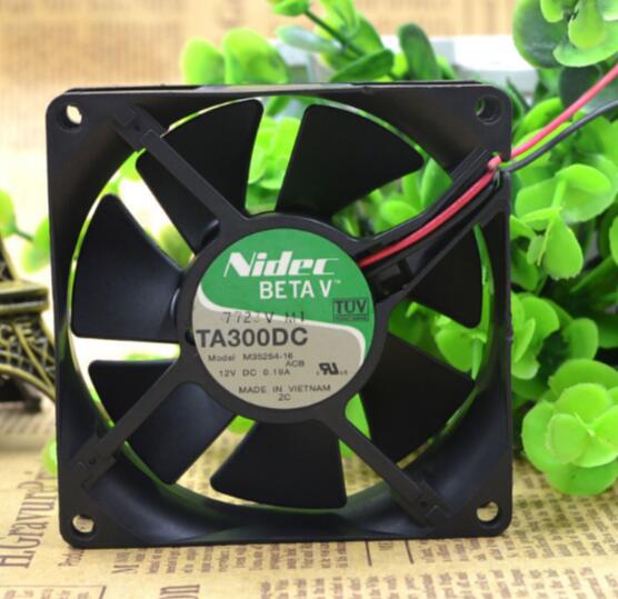TA300DC M35254-16 DC12V 0.19A 8CM 80*80*25 NIDEC 2 line two roll fan