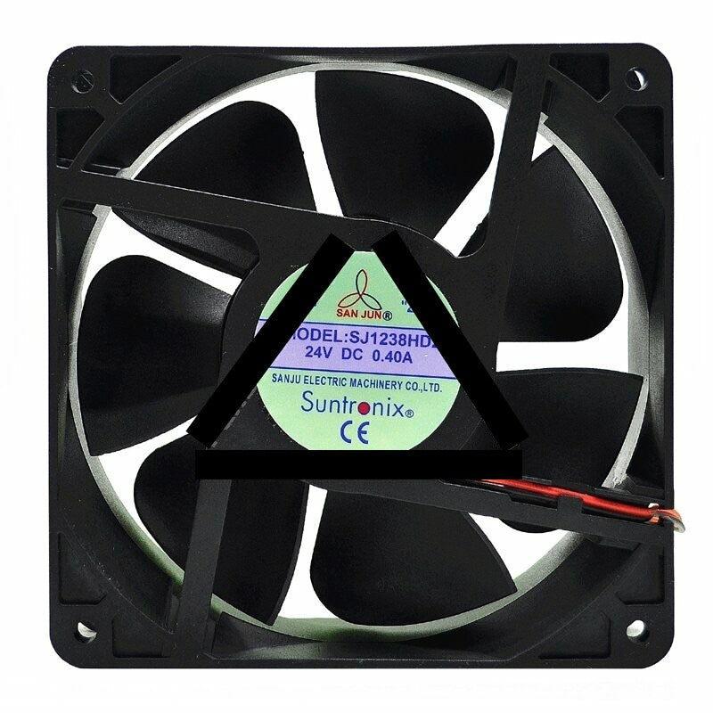 TAIJU SANJUN Suntronix SJ1238HD2 DC 24V 0.40A 2 Wires Axial Cooling Fan