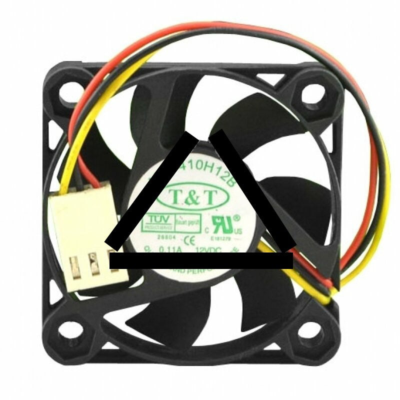 T&amp;T MW-410H12B DC 12V 0.11A 2 Wires / 3 Wires Axial Cooling Fan