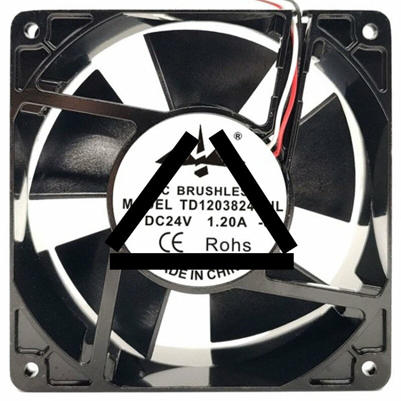 TD TD1203824HHL 24V 1.20A 2 / 3 Wires DC Brushless Axial Cooling Fan