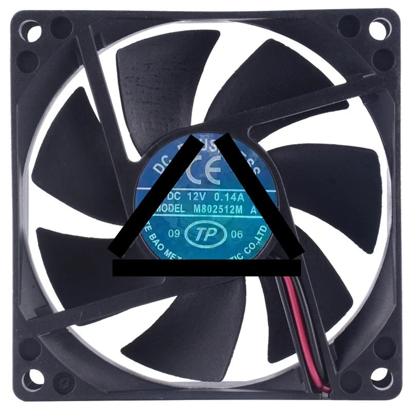 TE BAO M802512M 12V 0.14A DC Brushless 2 Wires Axial Cooling Fan