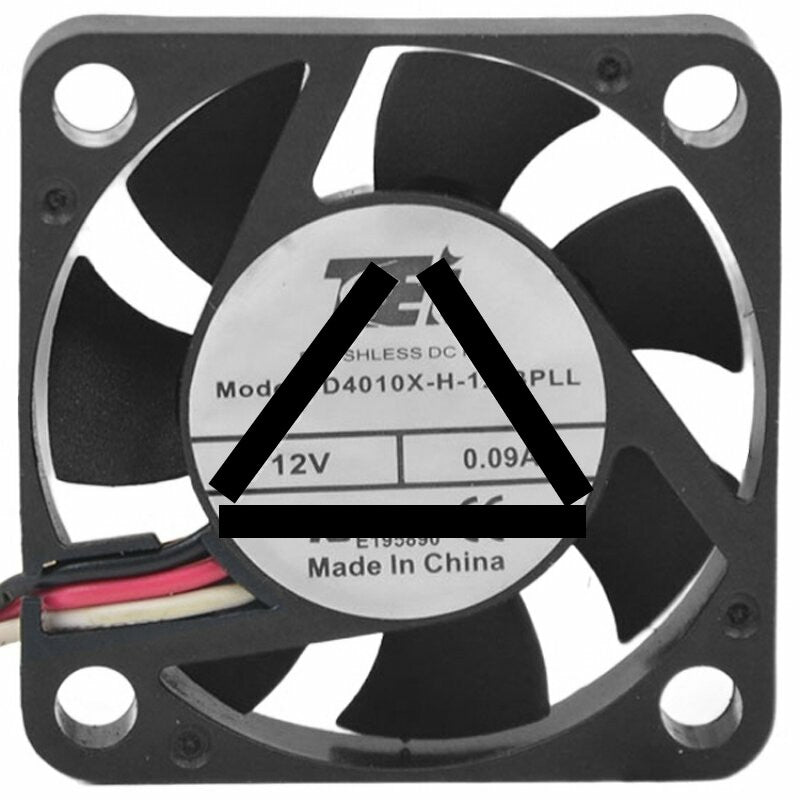 TEI TD4010X-H-12-BPLL 12V 0.09A DC Brushless Axial Cooling Fan