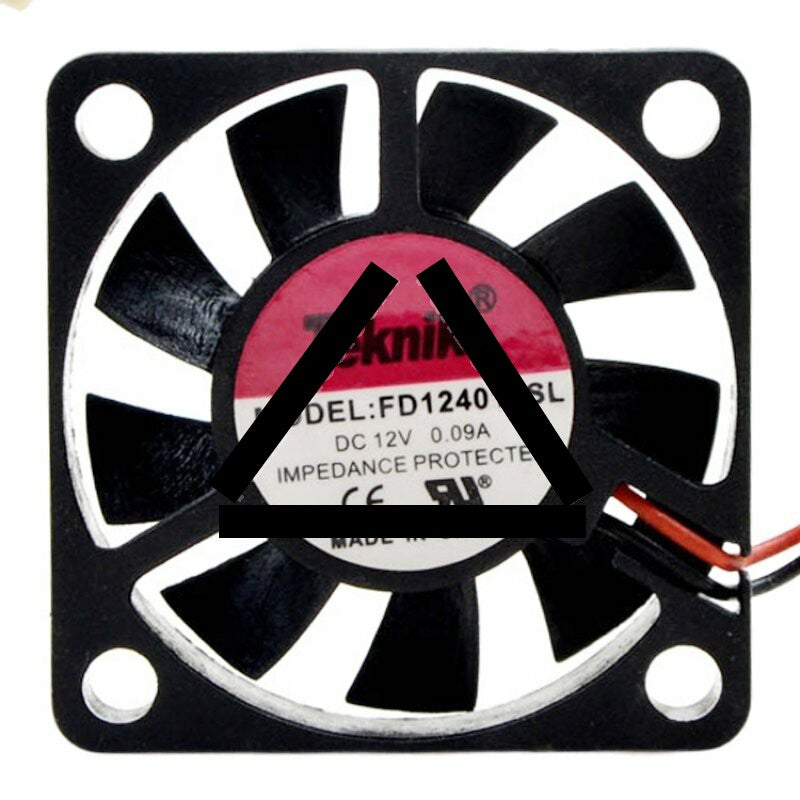 Teknik FD124010SL DC 12V 0.09A 4010 Axial Cooling Fan