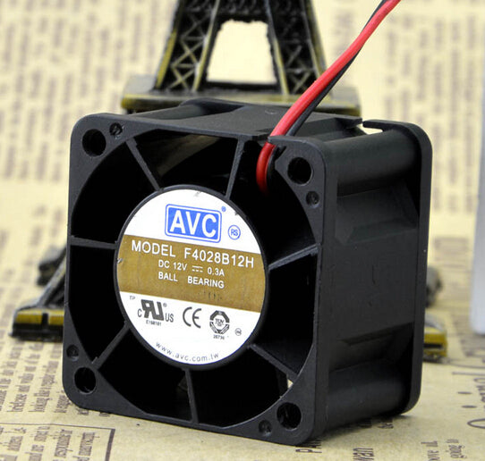 The original AVC F4028B12H 40*40*28 4CM 12V 0.3A CPU dual ball fan