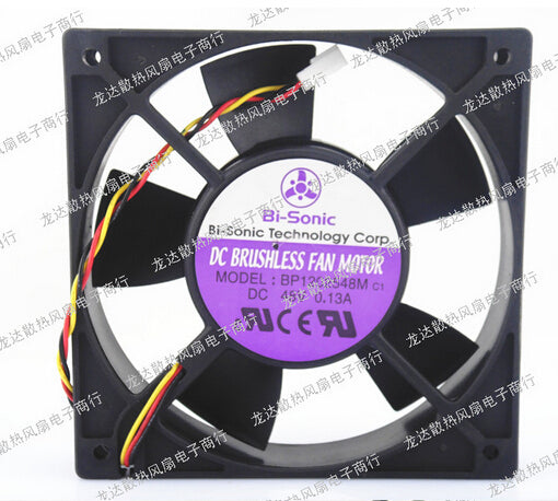 The original Bi-Sonic BP1202548M 12CM 12025 48V 0.13A 3P line support speed alarm double ball fan