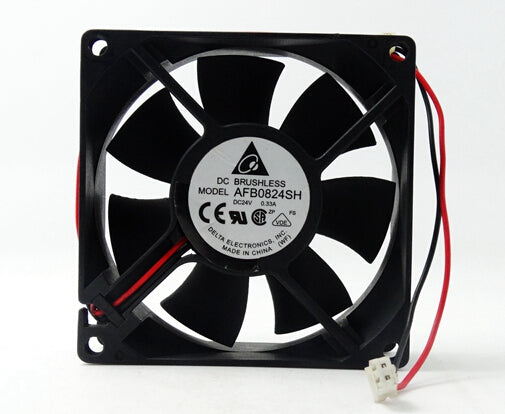 The original Delta AFB0824SH 80*80*25 8cm 24V 0.33A dual ball converter fan