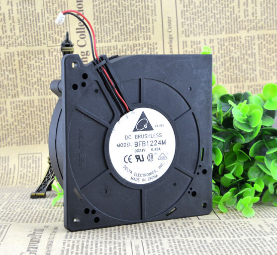 The original Delta BFB1224M 24V 0.45A 12CM 12032 120*120*32MM two line turbo blower fan