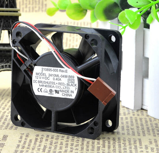 The original NMB 2410ML-04W-B69 12V 0.40A 60*60*25mm three line industrial computer cooling fan