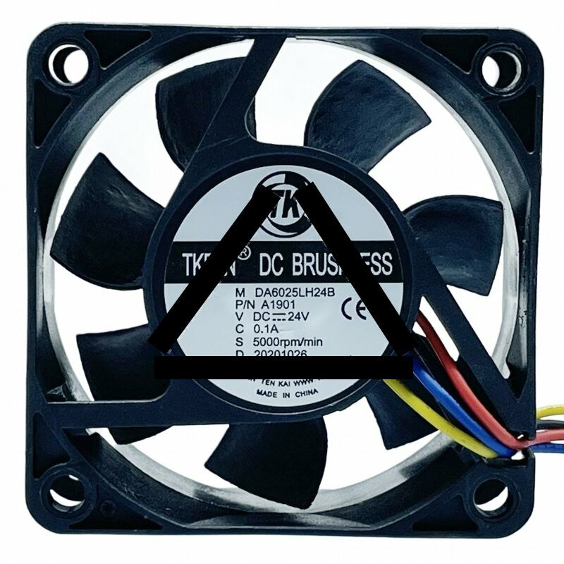 TKFAN DA6025LH24B DC 24V 0.1A 4 Wires Brushless PWM Axial Cooling Fan