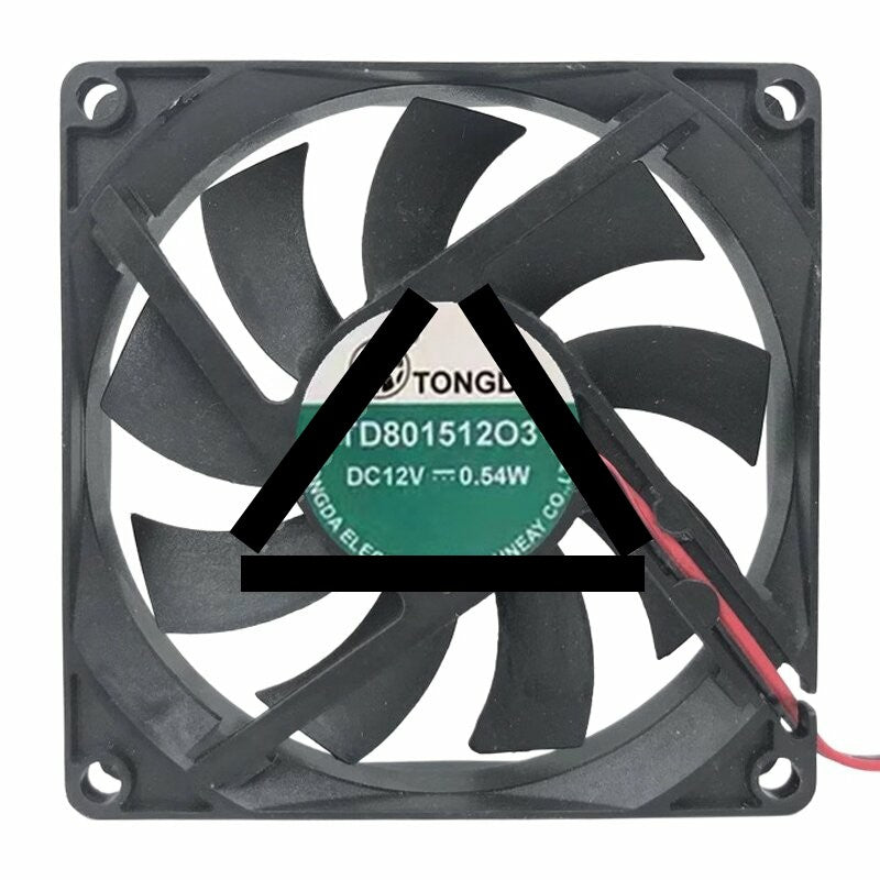 TONGDA TD801512O3 DC 12V 0.54W 8015 Axial Cooling Fan