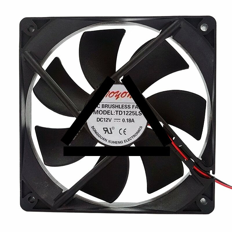 TONON TD1225LS DC 12V 0.18A 2 Wires / 3 Wires / 4 Wires Axial Cooling Fan