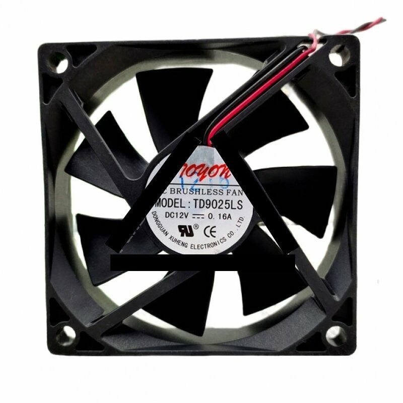 TONON TD9025LS DC 12V 0.16A 2 Wires Axial Cooling Fan