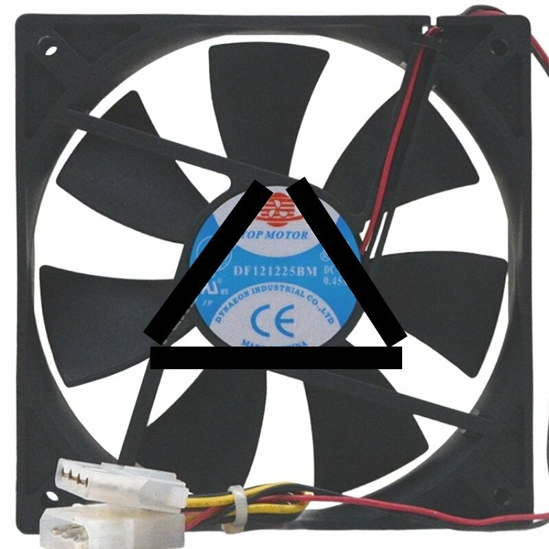 TOP Motor DF121225BM DC 12V 0.45A 2 Wires Axial Cooling Fan