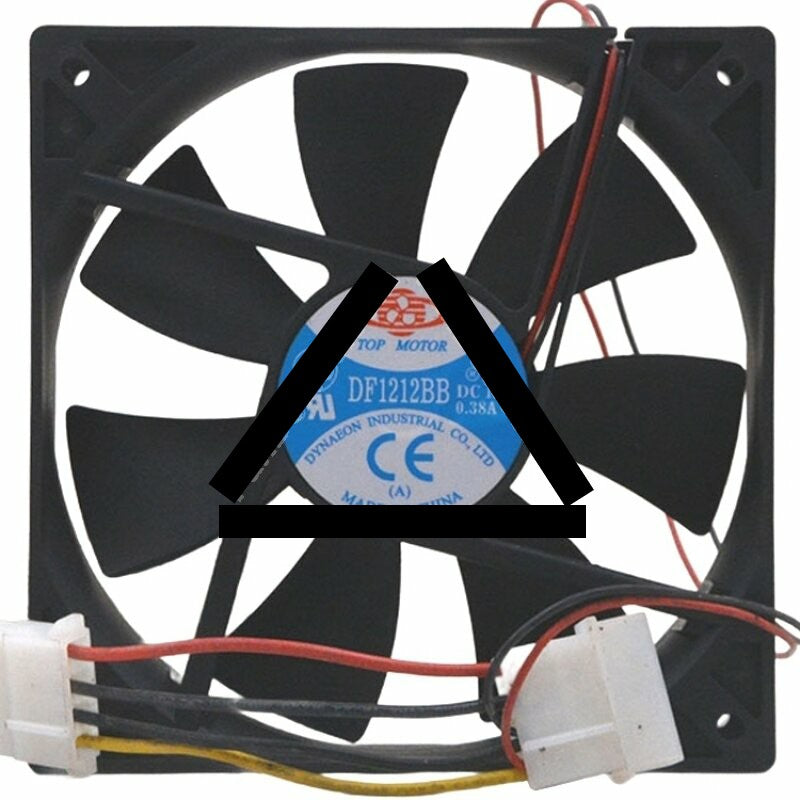 TOP Motor DF1212BB DC 12V 0.38A 2 Wires / 3 Wires Axial Cooling Fan