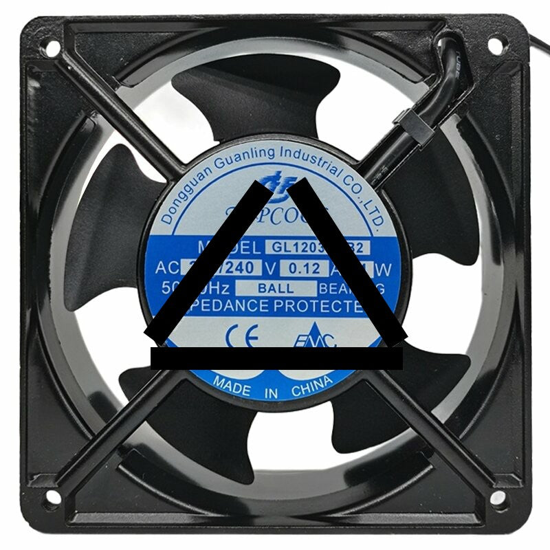 TOPCOOL GL12038HB2 220/240V 0.12A 21W Ball Bearing Axial Fan