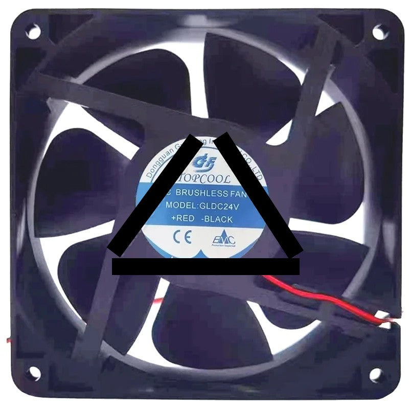 TOPCOOL GLDC24V 24V 2 Wires DC Brushless Axial Cooling Fan