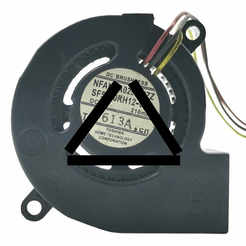 TOSHIBA SF5020RH12-04E DC 12V 210mA 3 Wires Blower Cooling Fan