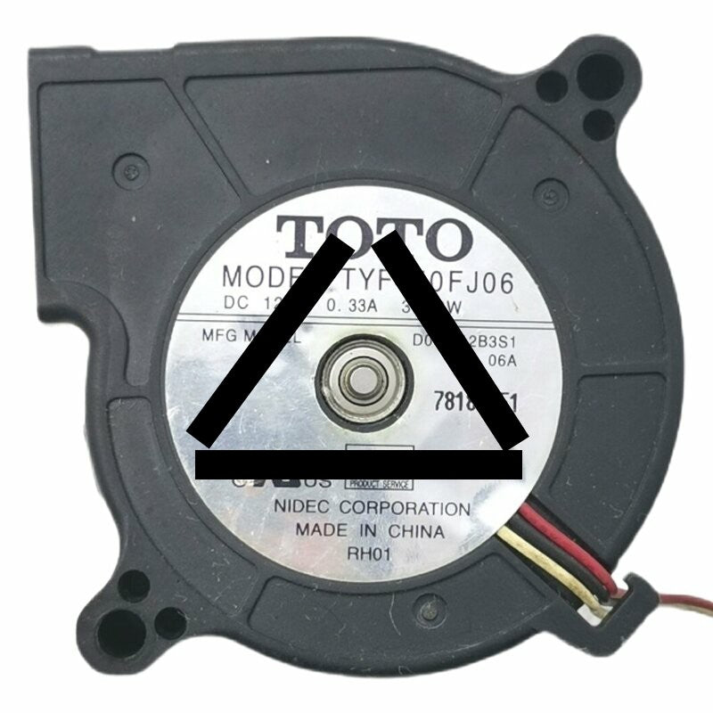 TOTO TYF450FJ06 DC 12V 0.33A 3.96W 3 Wires Blower Cooling Fan