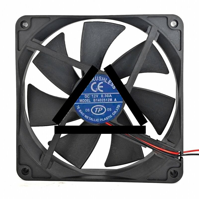TP B1402512M DC 12V 0.30A 2 Wires Axial Cooling Fan