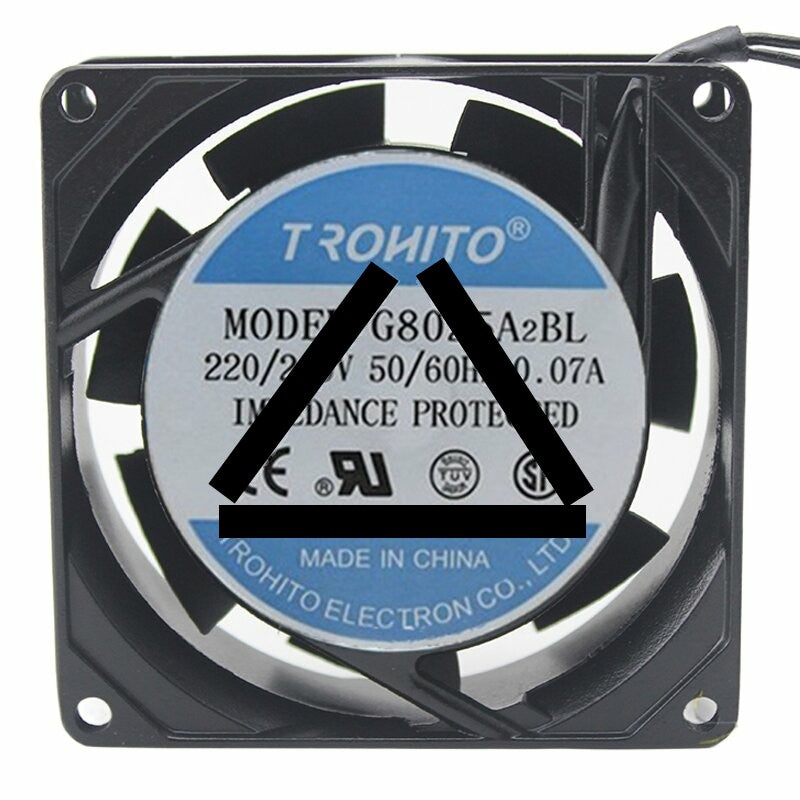 TROHITO G8025A2BL AC 220/240V 0.07A 8025 Axial Cooling Fan