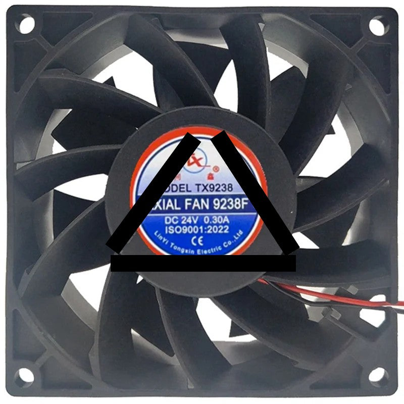 TX TX9238F DC 24V 0.30A 2 Wires Axial Cooling Fan