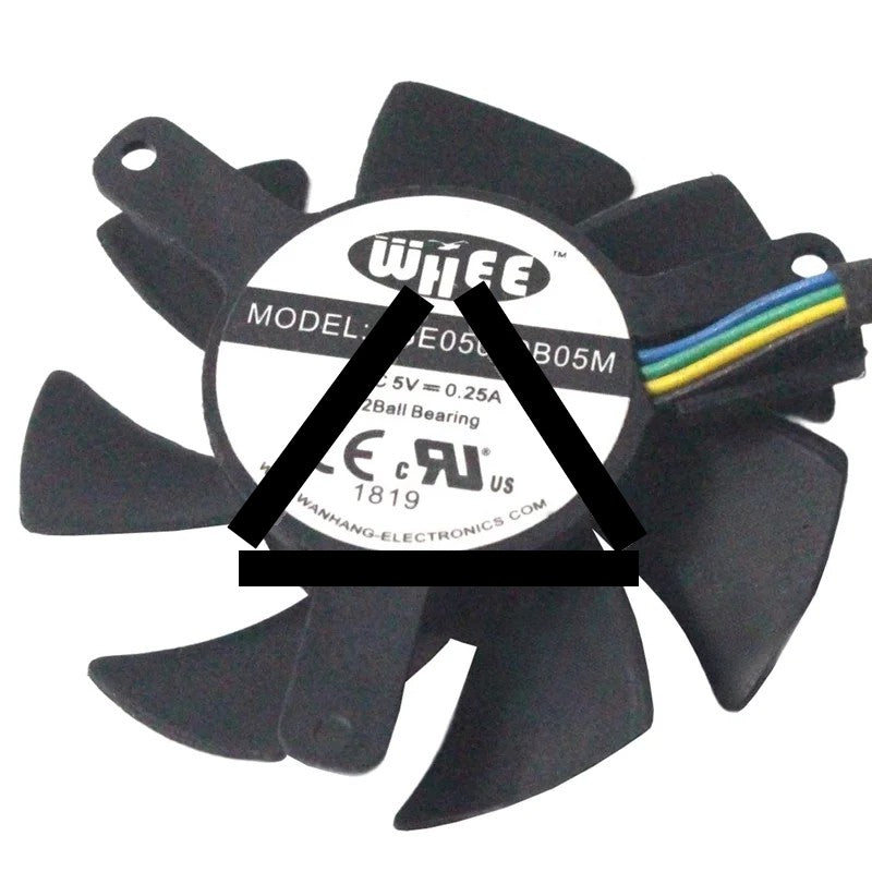 WHEE AGE05010B05M 5V 0.25A 4 Wires Ball Bearing Axial Fan