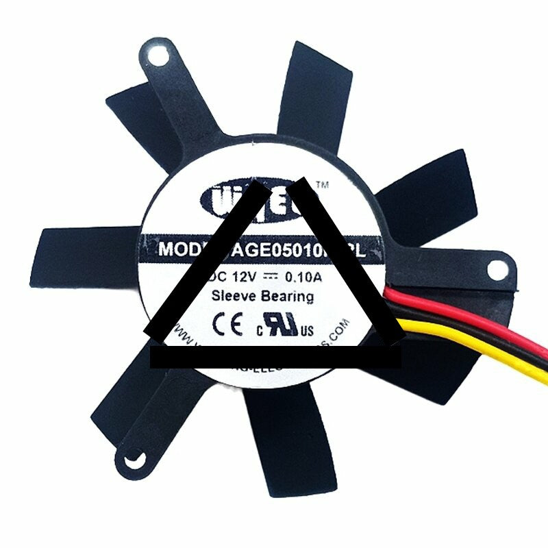 WHEE AGE05010F12L DC 12V 0.10A 4610 Axial Sleeve Bearing Cooling Fan