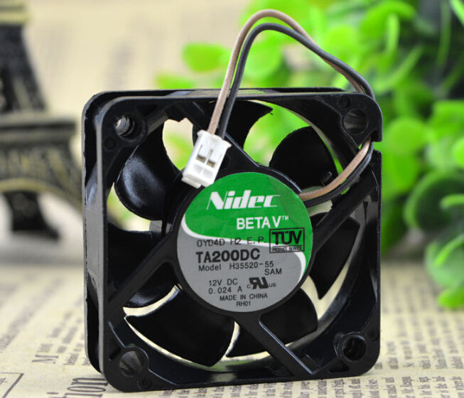 Wholesale: 50*50*15 H355-55 12V 0.024A NIDEC 2 wire cooling fan