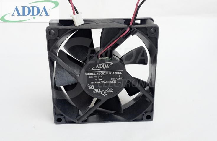 Wholesale ADDA AD0824UX-A70GL 8025 80mm DC 24V 0.29A server inverter axial cooling fans drive