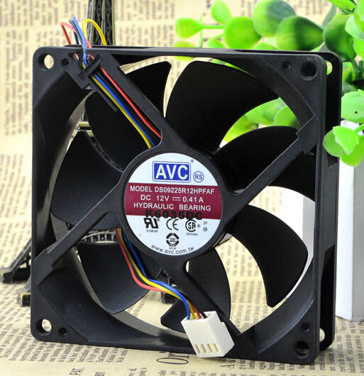 Wholesale: AVC 9025 9cm DS09225R12HPFAF 12V 0.41A 4 wire PWM CPU cooling chassis fan