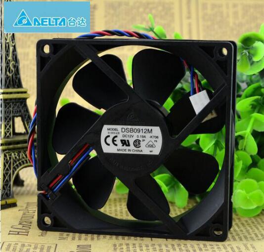 Wholesale Delta 9025 DC 12V 0.19A 9CM DSB0912M 3-wire Mute Power Computer Box Cooling Fan
