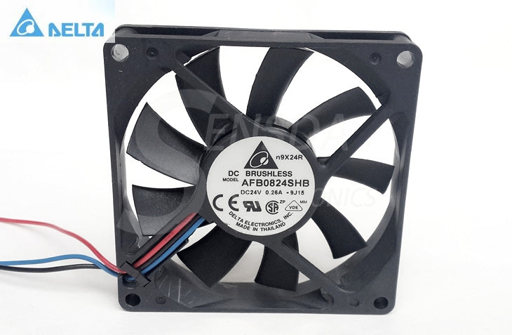 Wholesale Delta Electronics AFB0824SHB 8015 80mm 8cm 80X80X15 mm DC 24V 0.26A 3-pin industrial server cooling fan