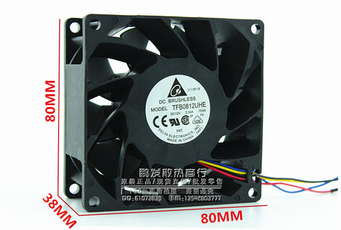 Wholesale Delta TFB0812UHE &amp;#8211; DC12V 2.34A Server Square inverter axial cooling fans 80x80x38mm DES P/N 3620837511