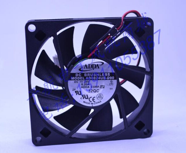 Wholesale: original AD0824UB-D90 80*80*15 24V 0.2A ADDA chassis cabinets fan
