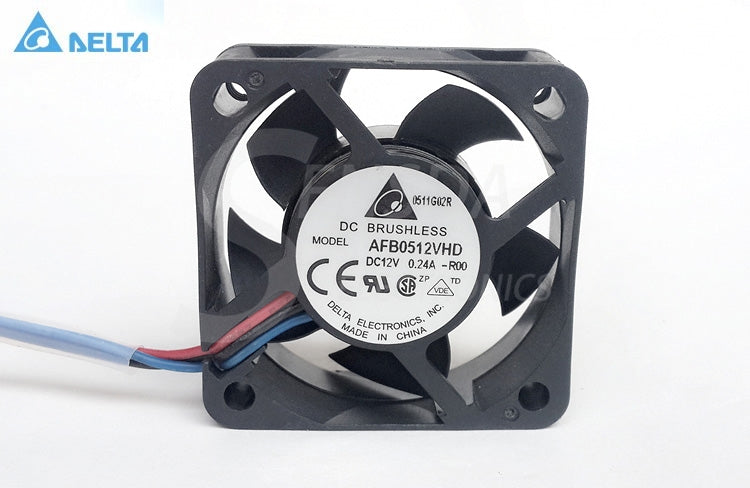 Wholesale Original Delta AFB0512VHD -R00 50 50mm 5cm DC 12V 0.24A 3-wire 3-Pin Alarm server cooling fans