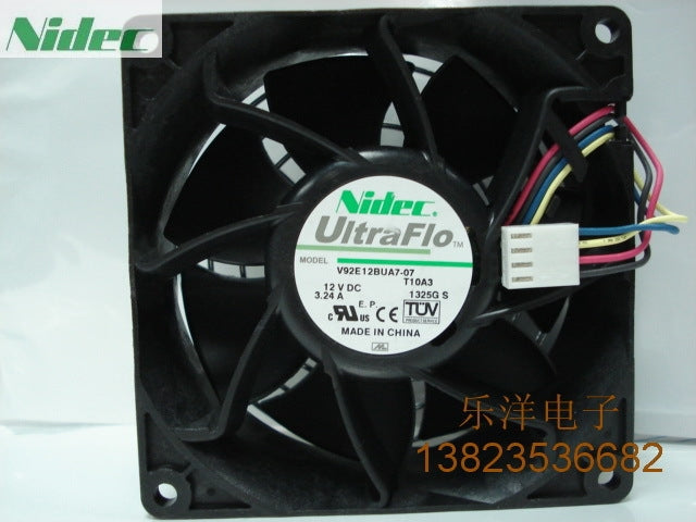 Wholesale original NIDEC V92E12BUA7-07 9038 12V 3.24A 9CM cooling fan