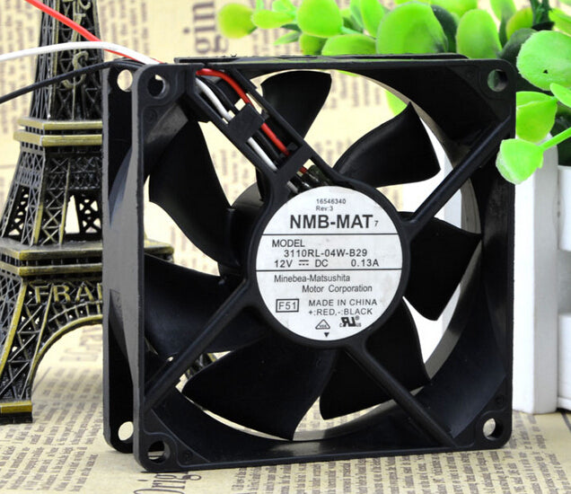 Wholesale: the original NMB 80*80*25MM 3110RL-04W-B29 12VDC 0.13A axial flow fan