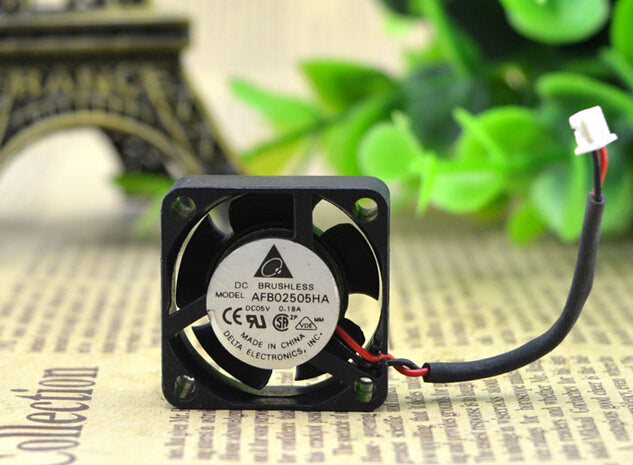 Wholesale:DELTA 2.5CM 25*25*10 5V 0.18A AFB02505HA 2 line double ball notebook fan