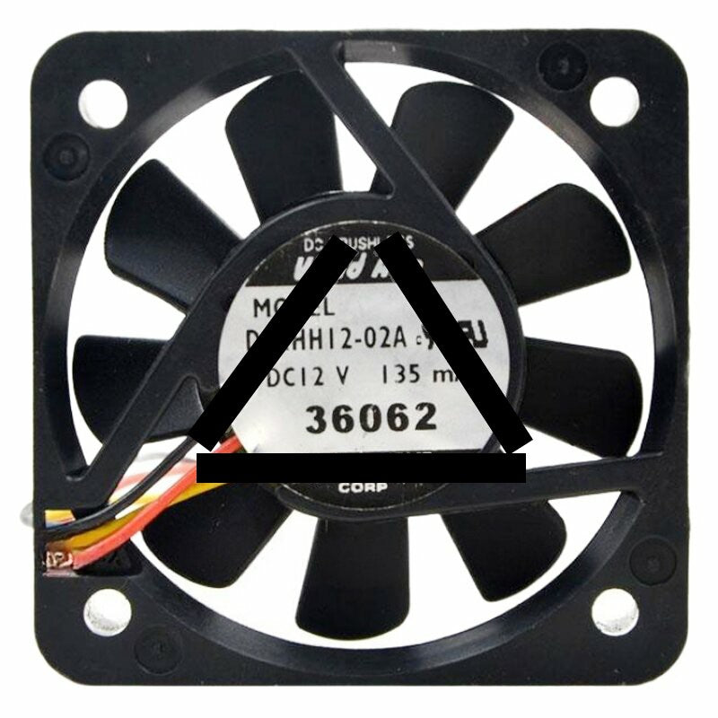 Wind Ace D52HH12-02A DC 12V 135mA 2 Wires / 3 Wires Brushless Axial Cooling Fan