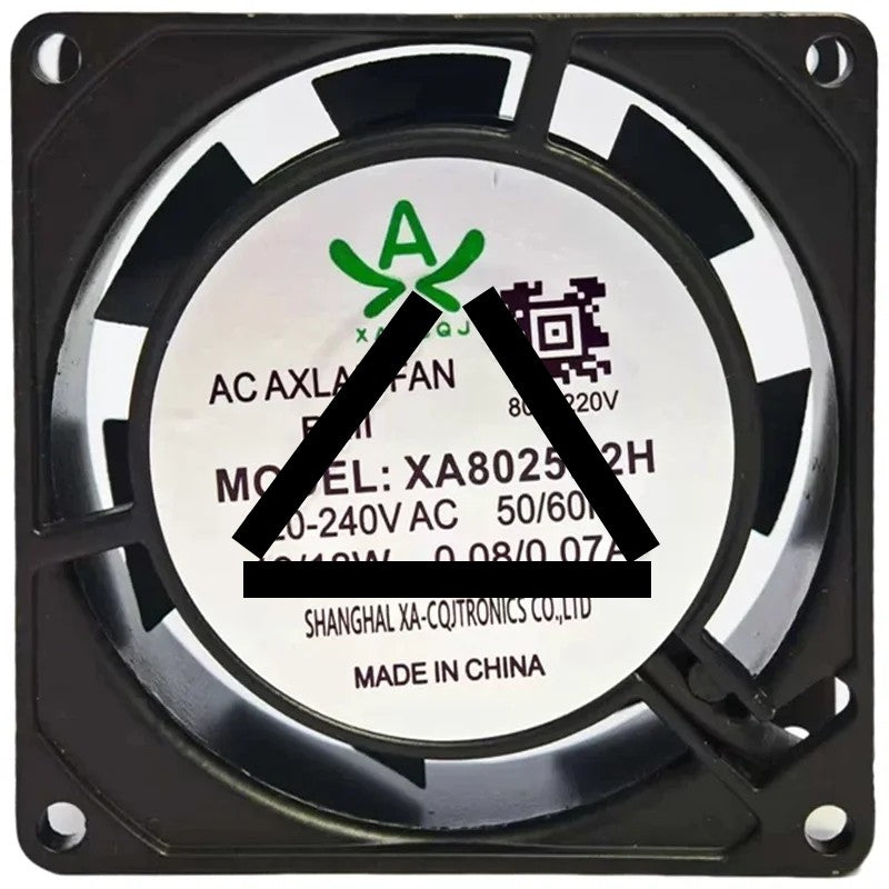 XA-CQJ XA8025B2H 220-240V 0.08/0.07A 19/18W Ball Bearing Cooling Fan