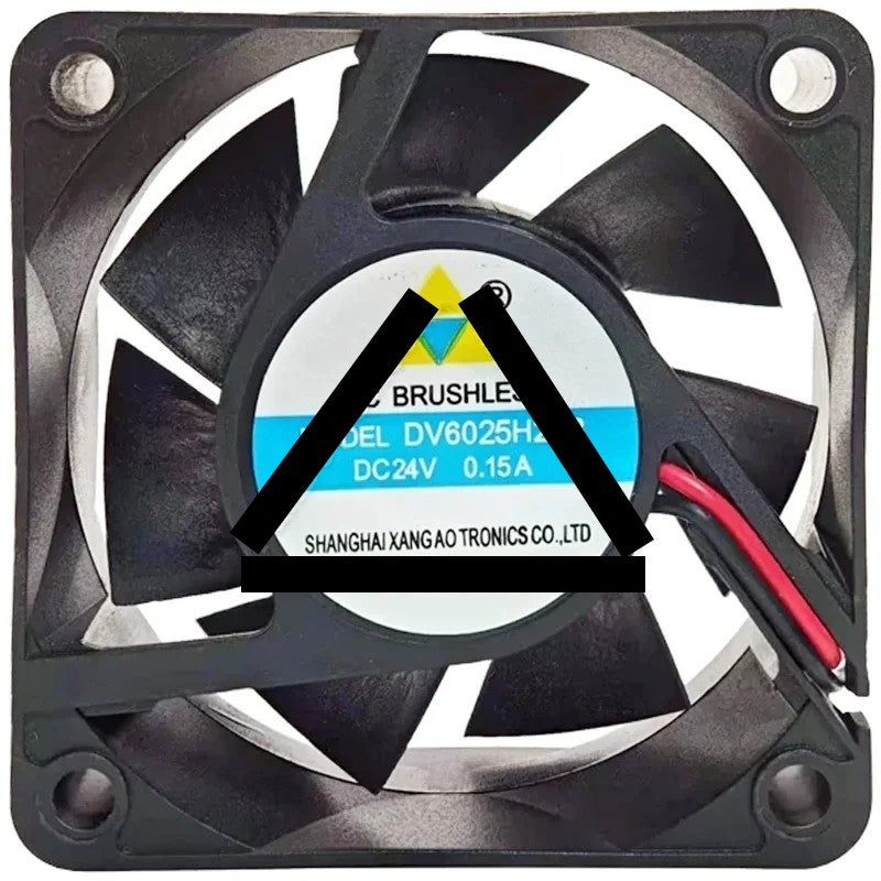 XANG AO DV6025H24B 24V 0.15A DC Brushless 2 Wires Axial Cooling Fan